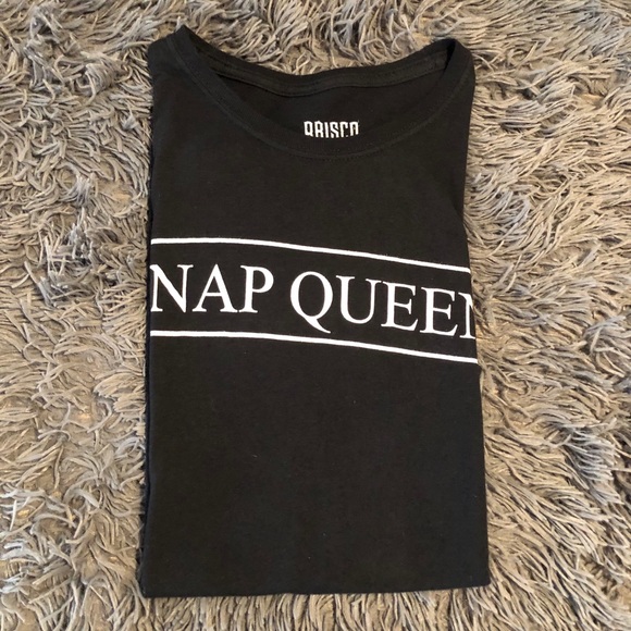 Cute “Nap Queen” Black Tee Size L - Picture 4 of 4